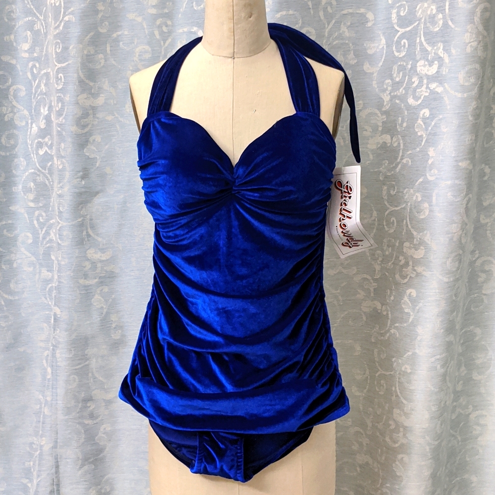 Retro Velvet Swimsuit